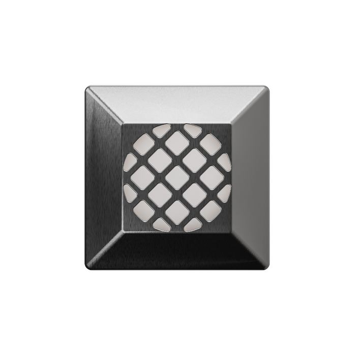 WAC 2531 2" LED Surface Mount Square Indicator Louver - Stainless Steel