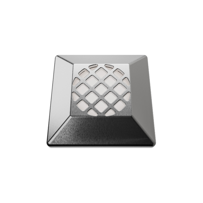 WAC 2531 2" LED Surface Mount Square Indicator Louver - Stainless Steel