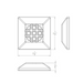 WAC 2531 2" LED Surface Mount Square Indicator Louver