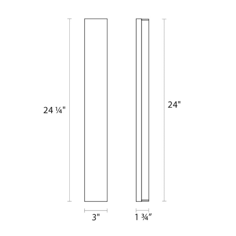 Sonneman 2543 Vanity Wide 1-lt 24" LED Bath Bar