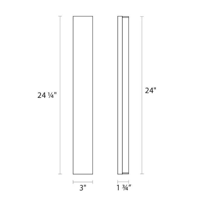 Sonneman 2543 Vanity Wide 1-lt 24" LED Bath Bar