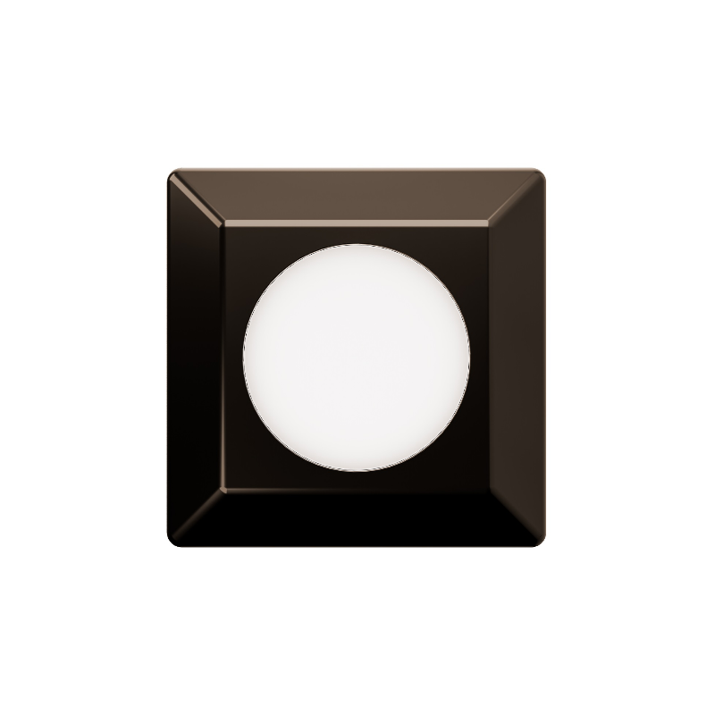 WAC 2551 2" LED Surface Mount Square Indicator Light - Bronze Stainless Steel