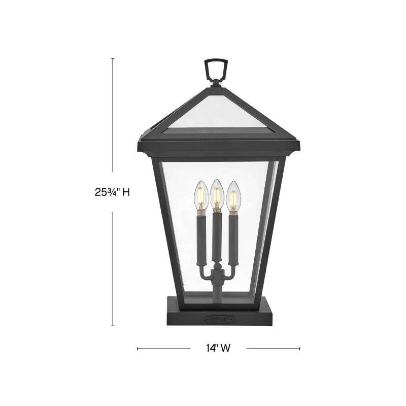 Hinkley 2557 Alford Place 3-lt 26" Tall LED Outdoor Pier Mount Lantern