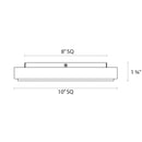Sonneman 2569 Dazzle 10" Square LED Surface Mount
