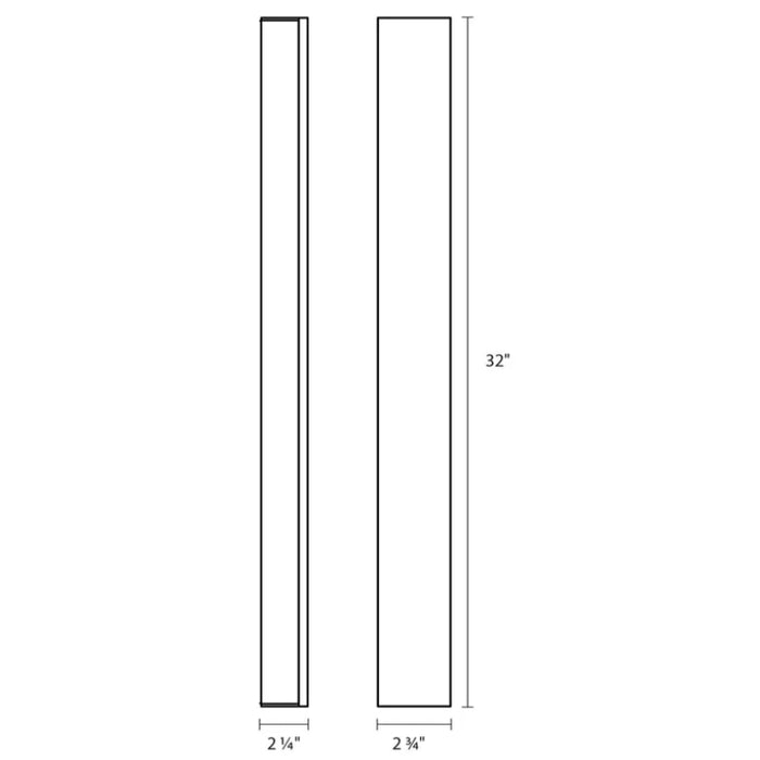 Sonneman 2594 Solid Glass Bar 32" Tall LED Bath Bar