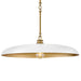 Hinkley 48165 Sadie 1-lt 24" LED Chandelier - Lacquered Brass/Chalk White