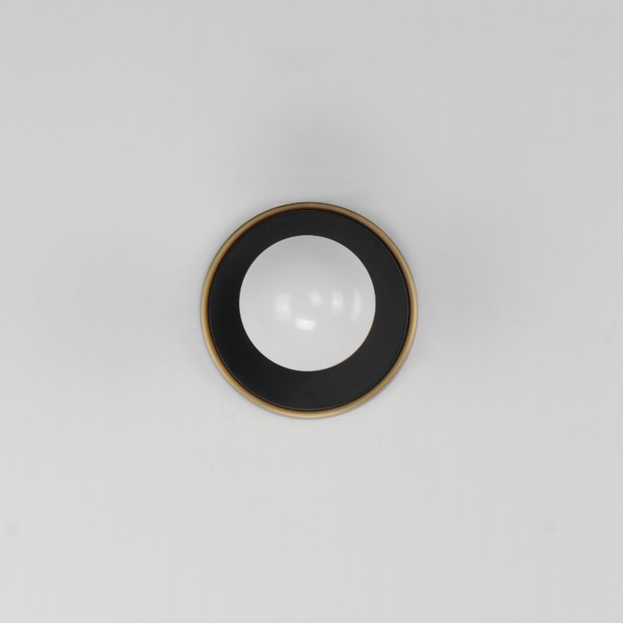 Maxim 26091 Hollywood 1-lt 5" Wall Sconce -  Black/Natural Aged Brass