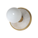 Maxim 26091 Hollywood 1-lt 5" LED Wall Sconce - White Alabaster/Natural Aged Brass