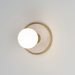 Maxim 26091 Hollywood 1-lt 5" Wall Sconce -  White Alabaster/Natural Aged Brass