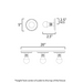 Maxim 26093 Hollywood 3-lt 20" LED Bath Vanity