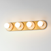 Maxim 26094 Hollywood 4-lt 27" Bath Vanity - White Alabaster/Natural Aged Brass