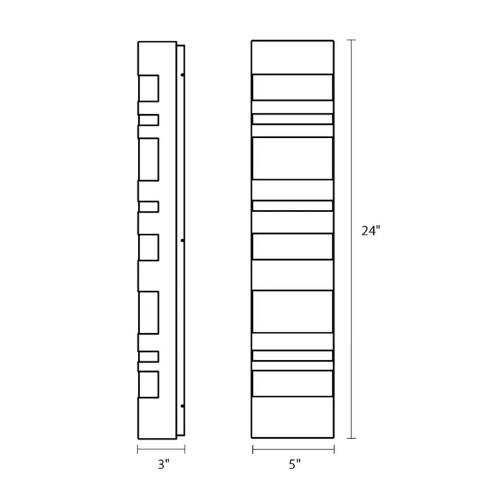 Sonneman 2611 Bath Notes 24" Tall LED Bath Bar