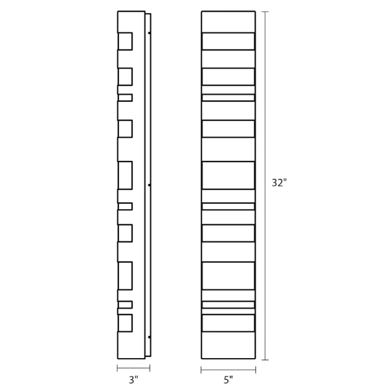 Sonneman 2612 Bath Notes 32" Tall LED Bath Bar
