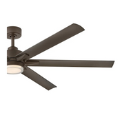 Hinkley 910566 Valor 66" Outdoor Smart Ceiling Fan with LED Light Kit - Metallic Matte Bronze