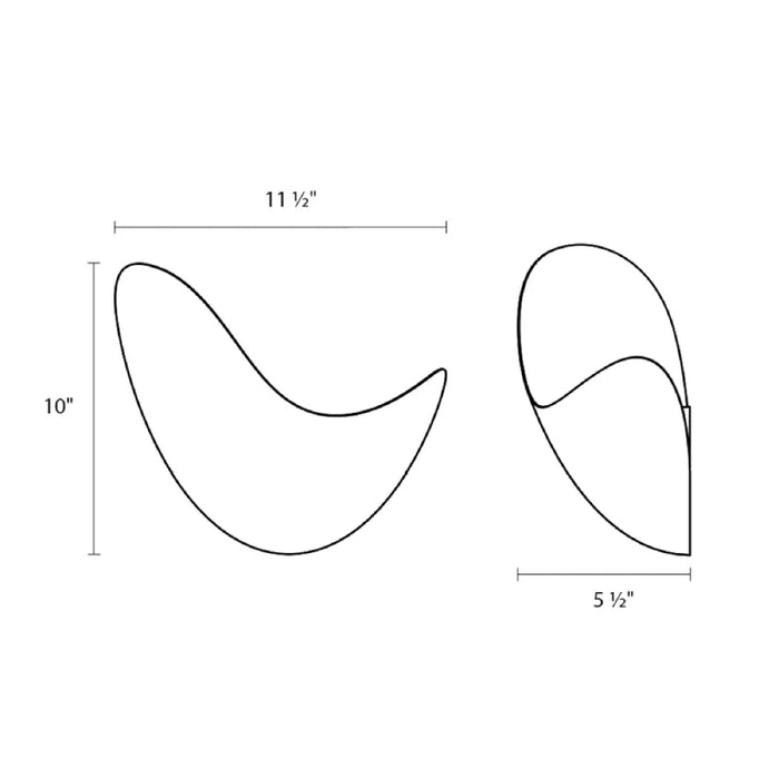 Sonneman 2670 Waveforms 12" Left LED Wall Sconce