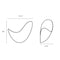 Sonneman 2671 Waveforms 12" LED Right Wall Sconce