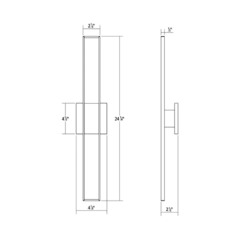 Sonneman 2682 Planes 2-lt 24" Tall LED Double Sconce