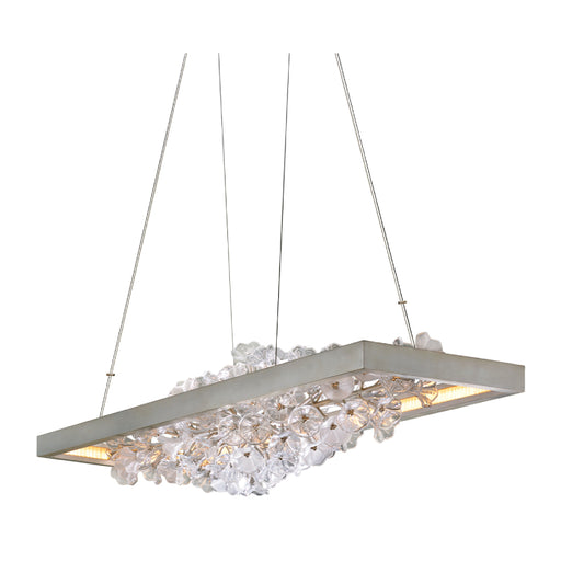 Corbett 269-51 Jasmine 1-lt 60" LED Linear Chandelier-Silver Leaf