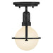 Hinkley 53771 Somerset 1-lt 6" LED Semi-Flush Mount - Black