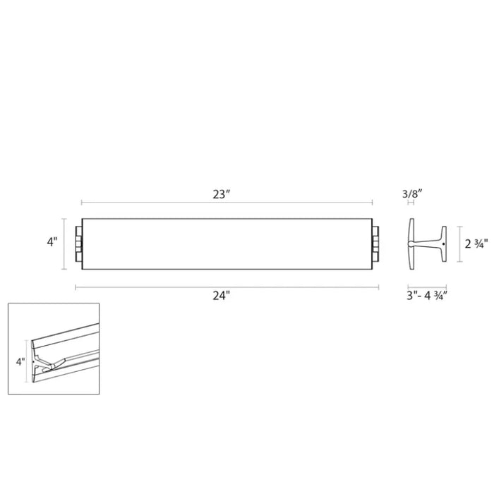 Sonneman 2702 Aileron 24" LED Wall Sconce