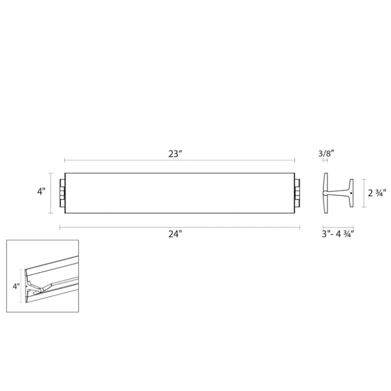 Sonneman 2702 Aileron 24" LED Wall Sconce