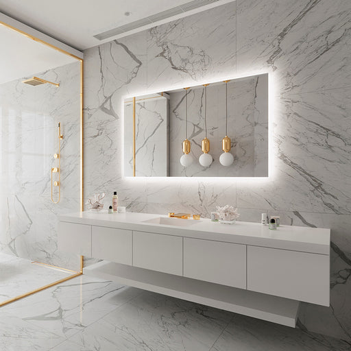 Paris Mirror Rectangle 60" x 36" LED Backlit Mirror, 3CCT Selectable