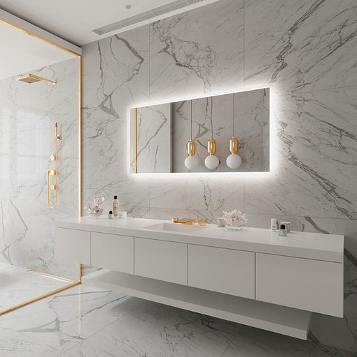 Paris Mirror Rectangle 55" x 28" LED Backlit Mirror, 3CCT Selectable