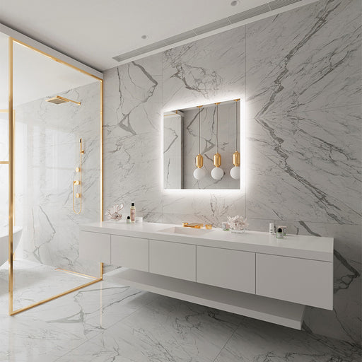 Paris Mirror Rectangle 36" x 36" LED Backlit Mirror, 3CCT Selectable