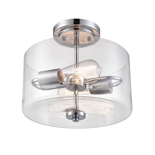 Millennium 2710 Verlana 2-lt 11" Semi-Flush Mount - Chrome