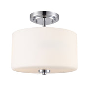 Millennium 2710WG Verlana 2-lt 11" Semi-Flush Mount - Chrome