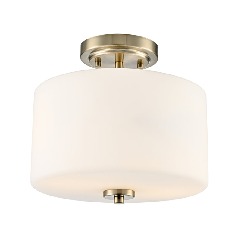 Millennium 2710WG Verlana 2-lt 11" Semi-Flush Mount - Modern Gold