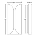 Sonneman 2711 Folds 14" Tall LED Wall Sconce