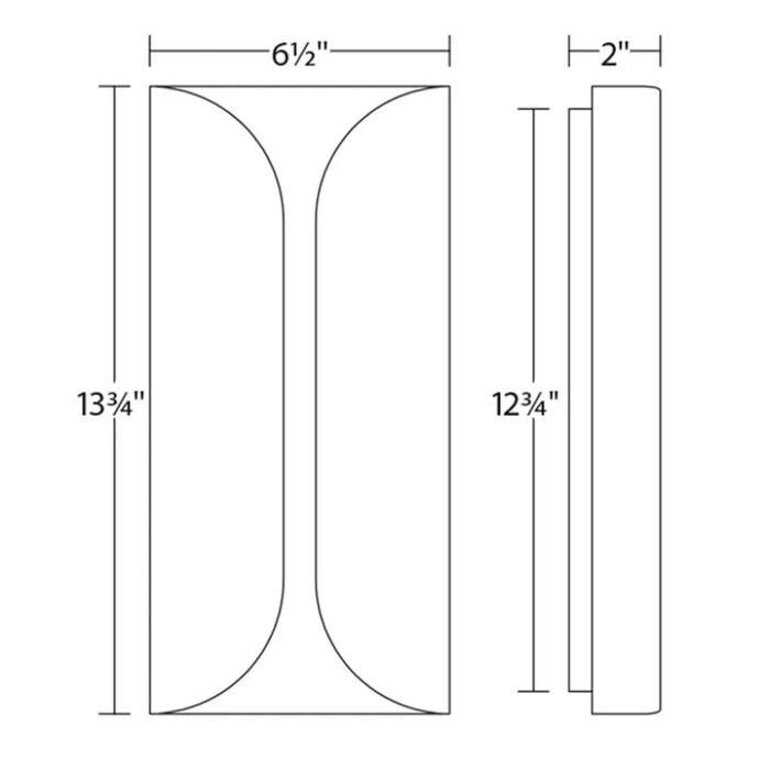 Sonneman 2711 Folds 14" Tall LED Wall Sconce