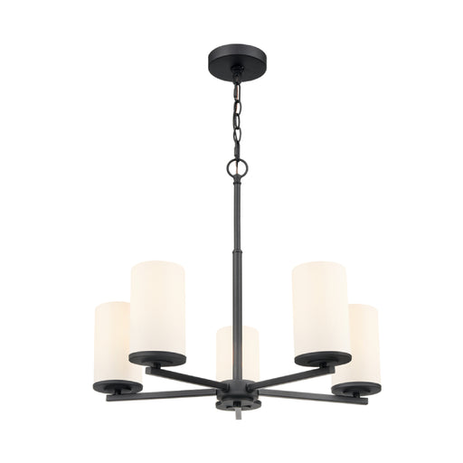 Millennium 2715WG Verlana 5-lt 24" Chandelier - Matte Black
