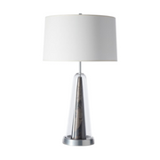 Hubbardton Forge 272125 Spire 1-lt 32" Tall Table Lamp - Sterling/Clear Steel
