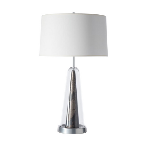 Hubbardton Forge 272125 Spire 1-lt 32" Tall Table Lamp - Sterling/Clear Steel