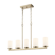 Millennium 2725WG Verlana 5-lt 35" Island Light - Modern Gold