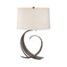 Hubbardton Forge 272674 Fullered Impressions 1-lt 22" Tall Table Lamp, Flax