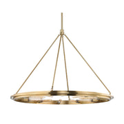 Hudson Valley 2745 Chambers 12-lt 45" Chandelier-Aged Brass