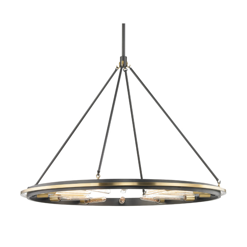 Hudson Valley 2745 Chambers 12-lt 45" Chandelier-Aged Brass/Old Bronze