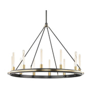 Hudson Valley 2745 Chambers 12-lt 45" Chandelier-Aged Brass/Old Bronze