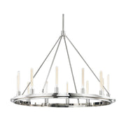 Hudson Valley 2745 Chambers 12-lt 45" Chandelier-Polished Nickel