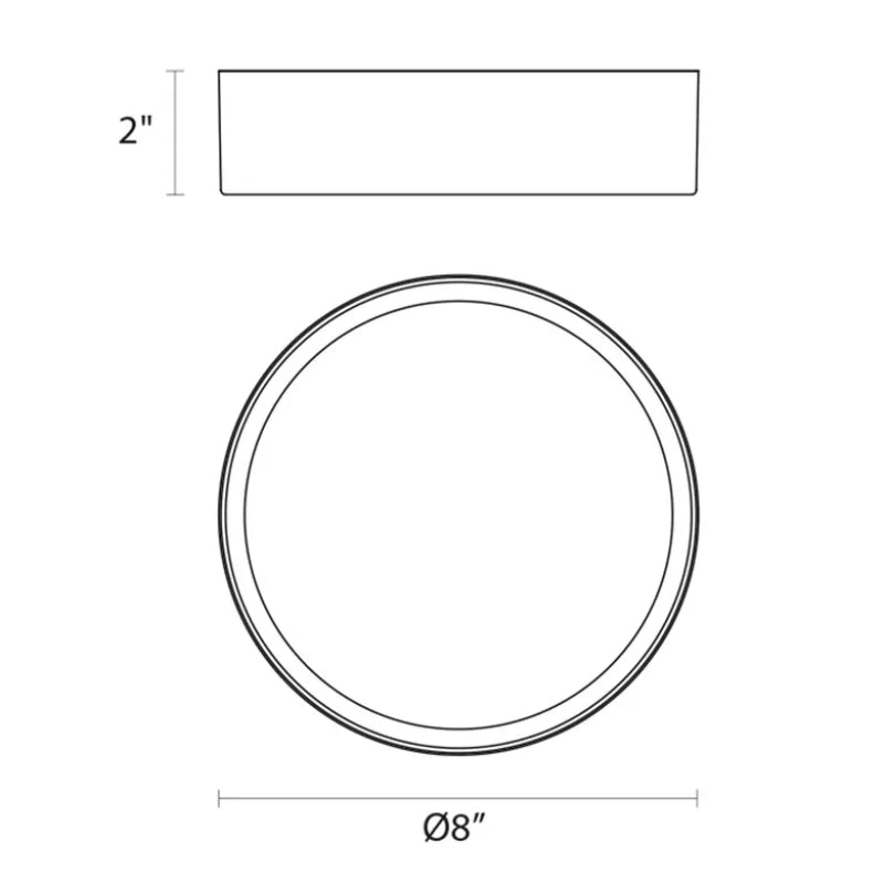 Sonneman 2745 Pi 8" LED Surface Mount