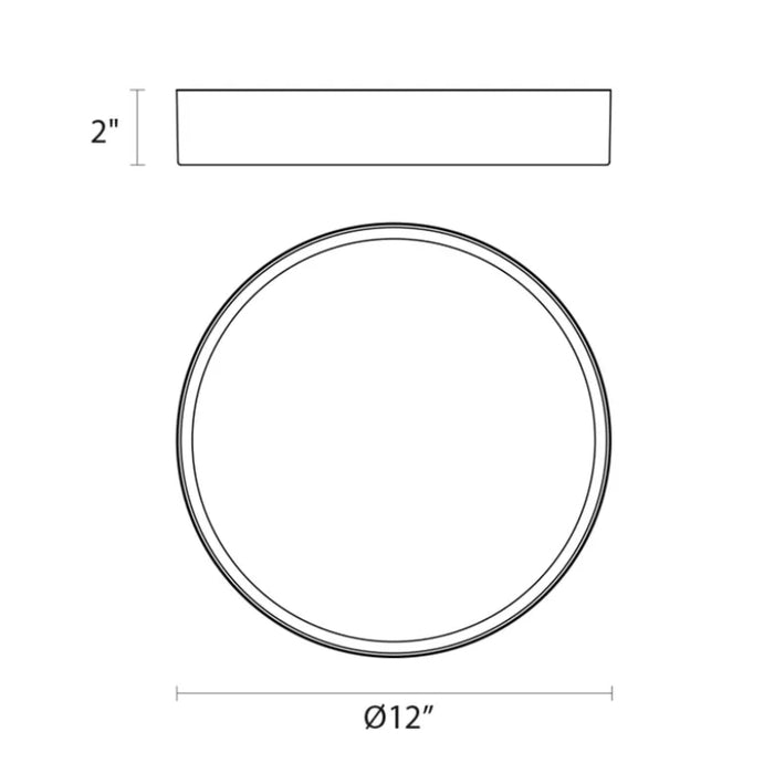 Sonneman 2746 Pi 12" LED Surface Mount