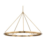 Hudson Valley 2758 Chambers 15-lt 58" Chandelier-Aged Brass