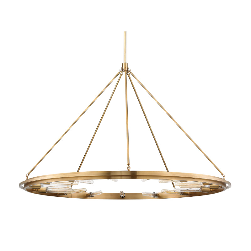 Hudson Valley 2758 Chambers 15-lt 58" Chandelier-Aged Brass