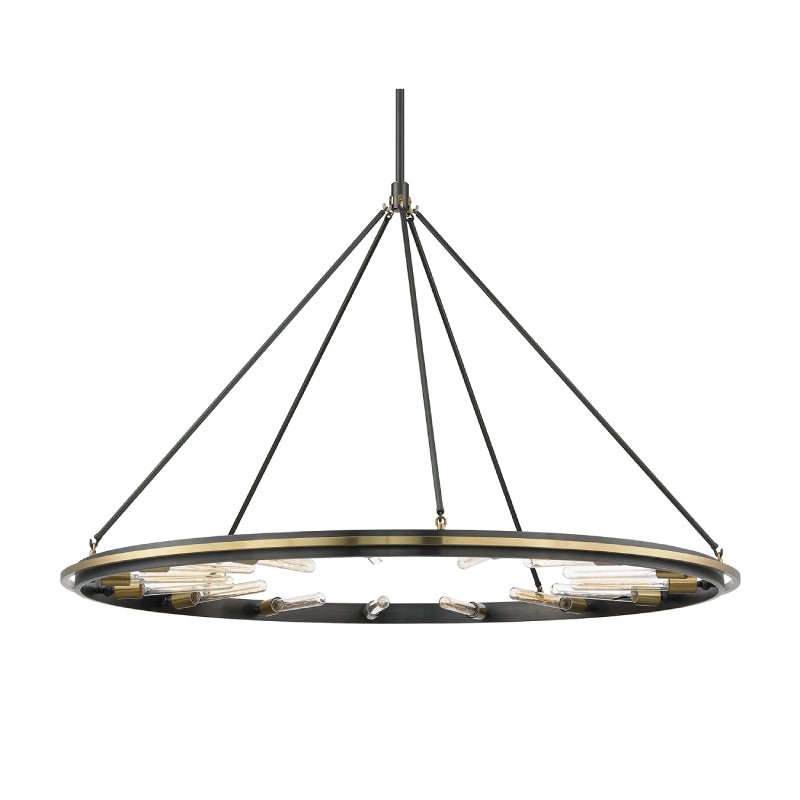 Hudson Valley 2758 Chambers 15-lt 58" Chandelier-Aged Brass/Old Bronze