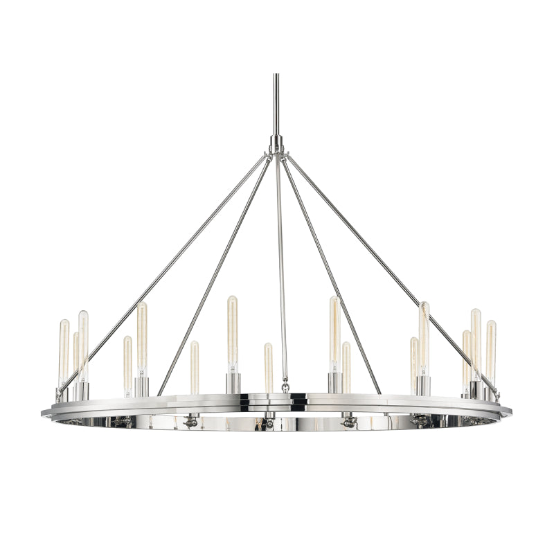 Hudson Valley 2758 Chambers 15-lt 58" Chandelier-Polished Nickel