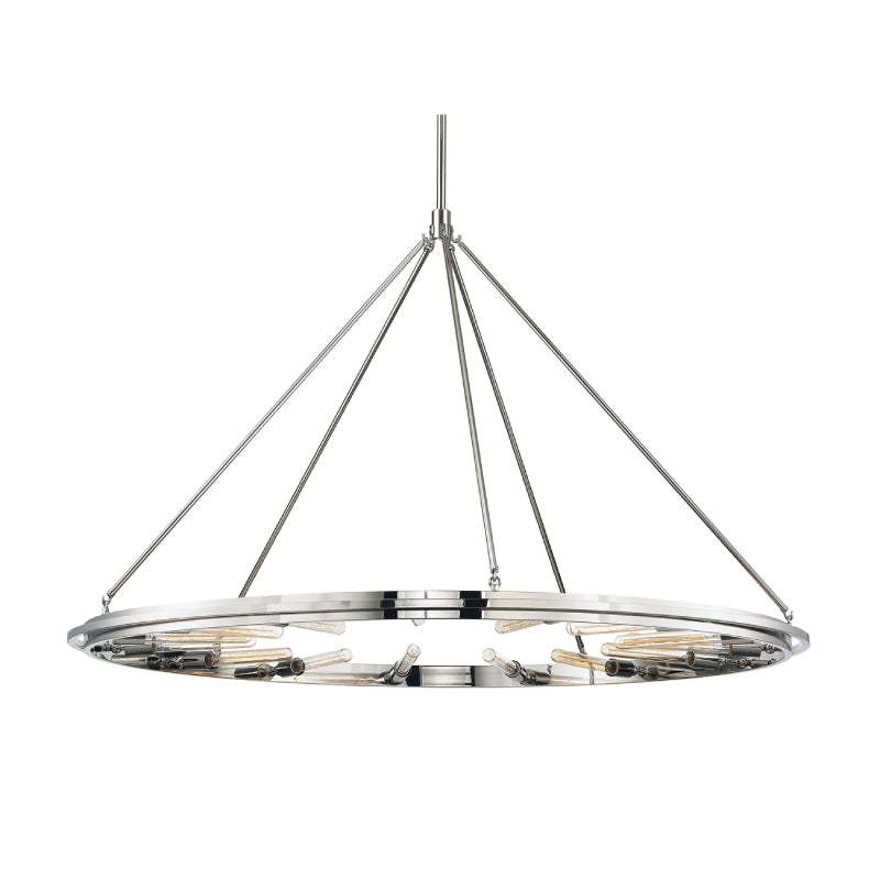 Hudson Valley 2758 Chambers 15-lt 58" Chandelier-Polished Nickel