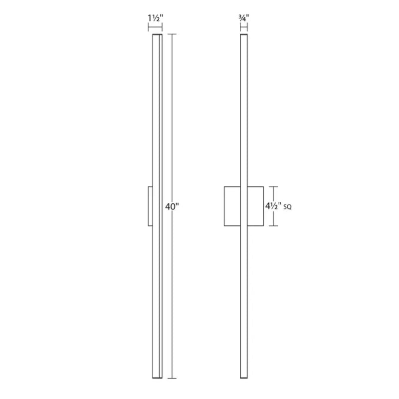 Sonneman 2772 Stix 40" Tall LED Bath Bar
